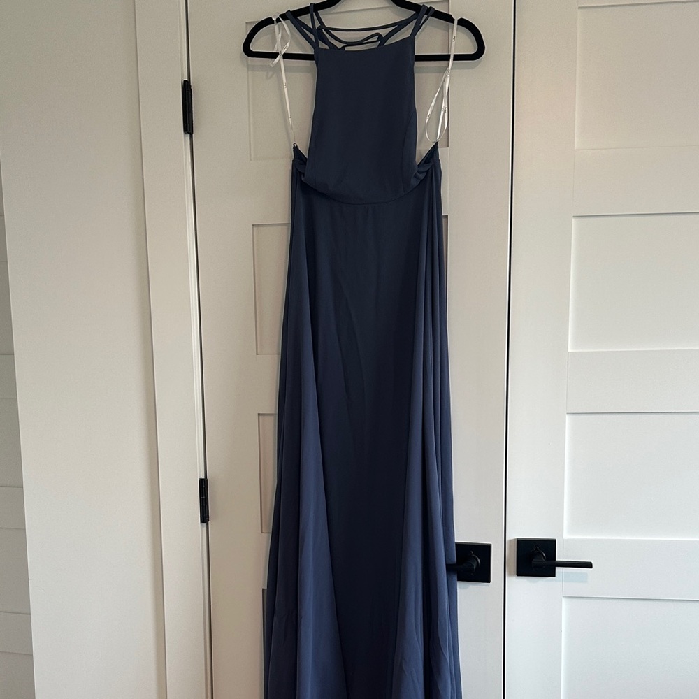 Lulu's Navy Backless Maxi Dress